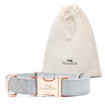 Hundehalsband aus veganem Leder M-L