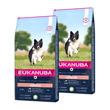 EUKANUBA Senior Small & Medium Breed Lamm & Reis 2×12 kg