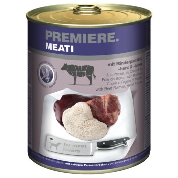 Meati 6 x 800 g Żwacze, serca i wątroba wołowa