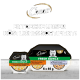 Cesar Fresh Bowls Hundefutterpackung mit Huhn, Karotten, grünen Bohnen, Kürbis und Ente, rotem Reis, Karotten, lila Kartoffeln.