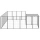 Hundezwinger Stahl schwarz 3,3 m, 3,3 m, 1,1 m