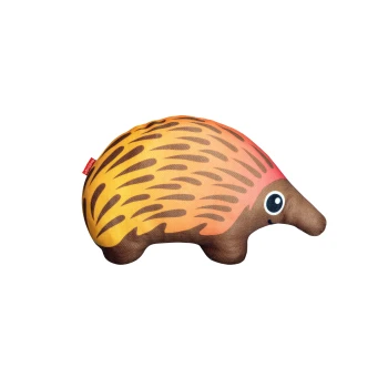 RedDingo Ameisenbär Ein plüschiger Igelspielzeug mit einem braunen Körper und orange-gelben Stacheln, mit einem süßen Gesicht mit großen Augen und einem kleinen Lächeln.