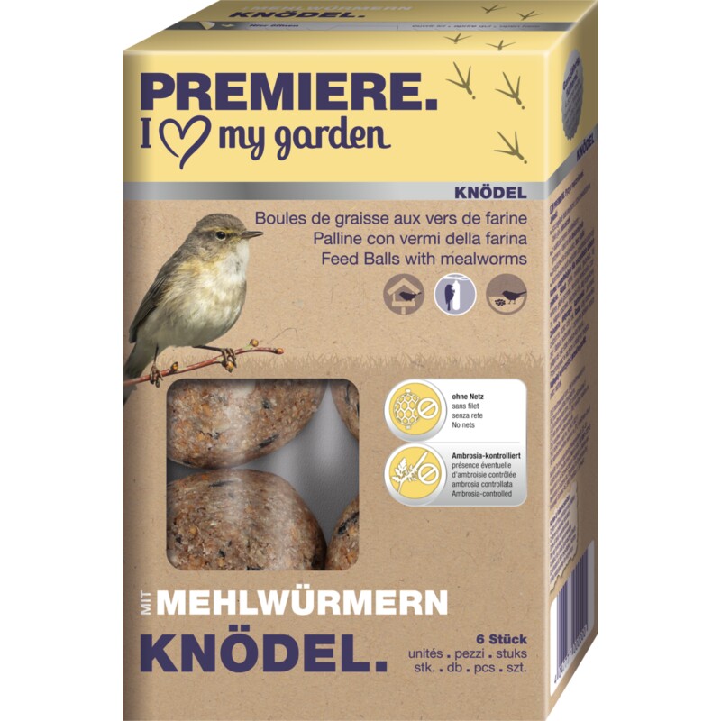 PREMIERE Mezenbolletjes 6 stuks zonder net meelwormen 6x600 g