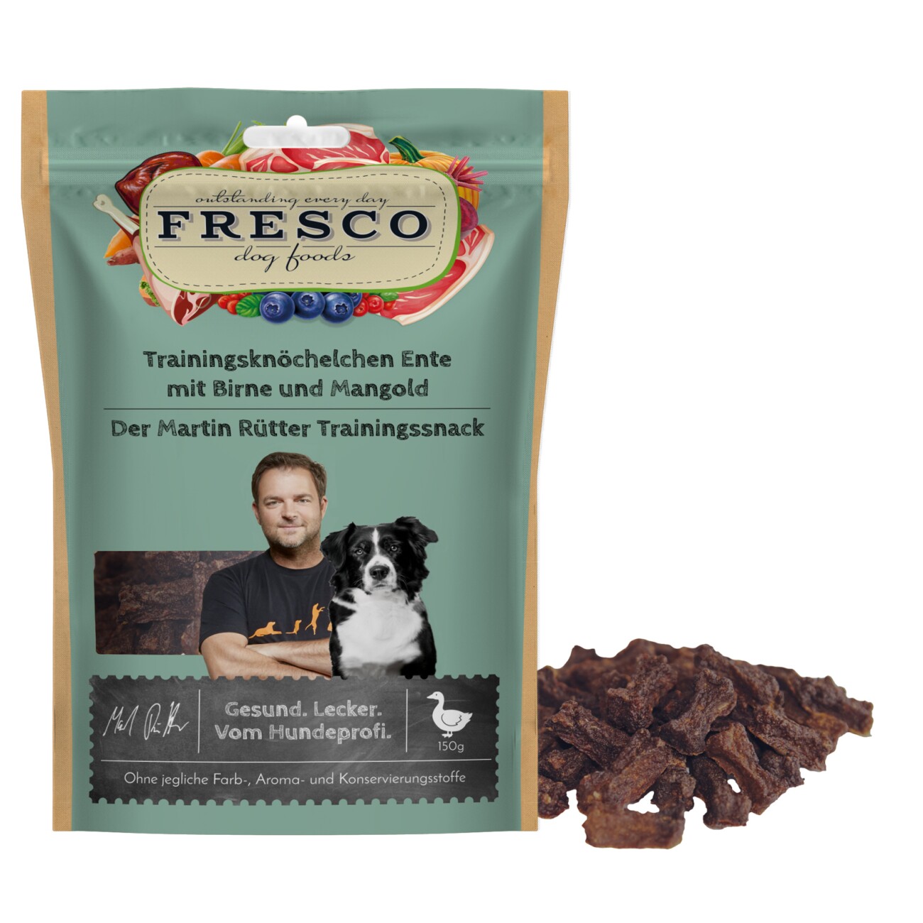 FRESCO Martin Rtter Trainingsknchelchen Ente mit Birne und Mangold 150 g  | FRESSNAPF