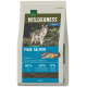 Sac de croquettes pour chiens adultes Real Nature Wilderness, saveur Pure Salmon avec image de loup, '60% 40% 0%', 12 kg
