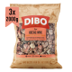 DIBO Ideal-Mix Hundefutterverpackung, die eine Mischung aus Rindfleisch, Hühnerfleisch und Leber zeigt. Enthält 2000g, geeignet für ältere und übergewichtige Hunde.