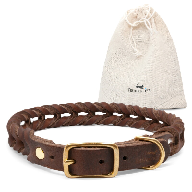 Freudentier geflochtenes Hundehalsband, AlsterTwist Kollektion XS