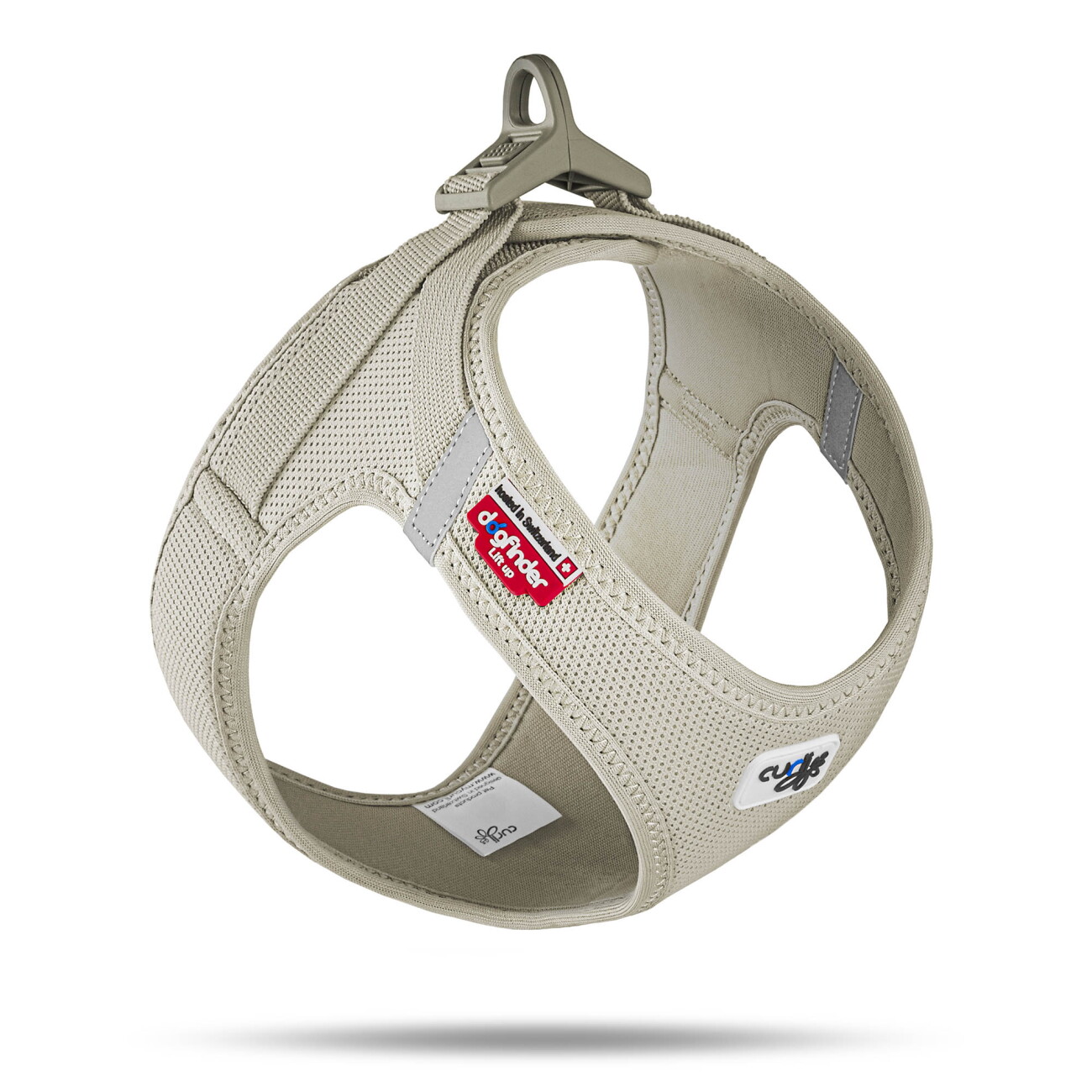 Curli Clasp Vest Geschirr Air-Mesh Light-Tan - 2XS - Bild 3