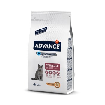 Advance Affinity Sterilized – Kroketten für sterilisierte Katzen Senior mit Huhn und Gerste 1,5kg