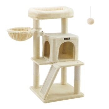 Katzenbaum mit Plattform 96cm beige