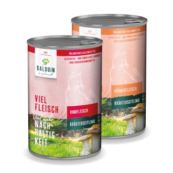 Katze Mix- Paket 1 Rind & Huhn 12x400g