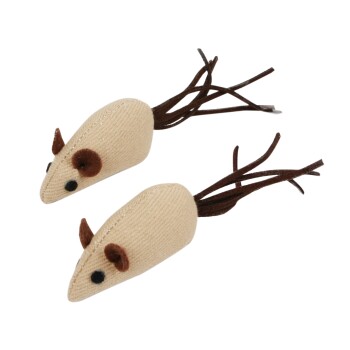 - 2x Vanille Spielmäuse für Katzen