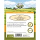 Verpackung für Bellfor Hundeleckerli mit getrockneter Kaninchenhaut, beschriftet "KANINCHENHAUT 100% Kaninchen", mit einer malerischen Hintergrund und Nährwertangaben.