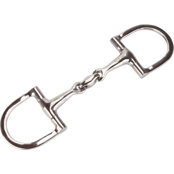 D-Ring Trense Edelstahl 16mm doppelt gebrochen 1,6 cm 13,5 cm