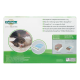 PetSafe ScoopFree Ersatzstreu-Tray-Verpackung mit einer ruhenden Katze, Produktdetails und mehrsprachigem Text über das Streu-Tray.