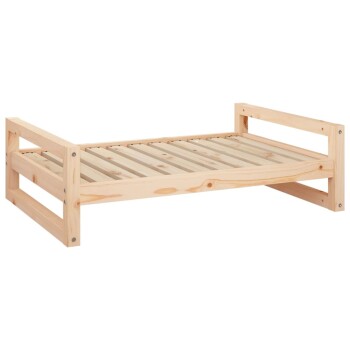 Hundebett XL (95,5x65,5x28 cm) aus Kiefernholz naturfarben