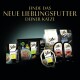 Bild von Sheba Katzenfutterprodukten: 'Delikatessen,' 'Naturkollektion,' 'Frische Küche,' 'Suppe,' 'Perfekte Portionen,' die zu neuen Favoriten einladen.