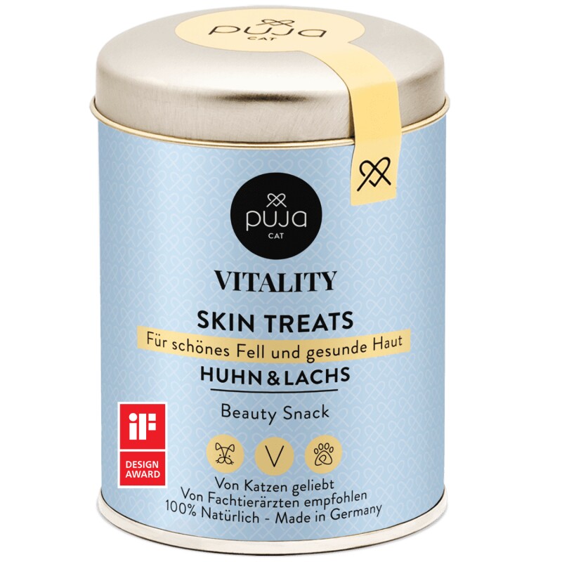 PUJA Snacks Vitality Skin für Katzen 150g