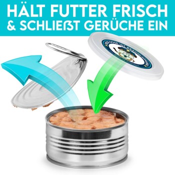 Dosendeckel, Deckel für Dosen halten Tierfutter frisch, schließen Gerüche ein - 800g
