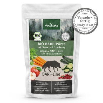 BIO BARF Püree Karotte & Cranberry 5x150 g