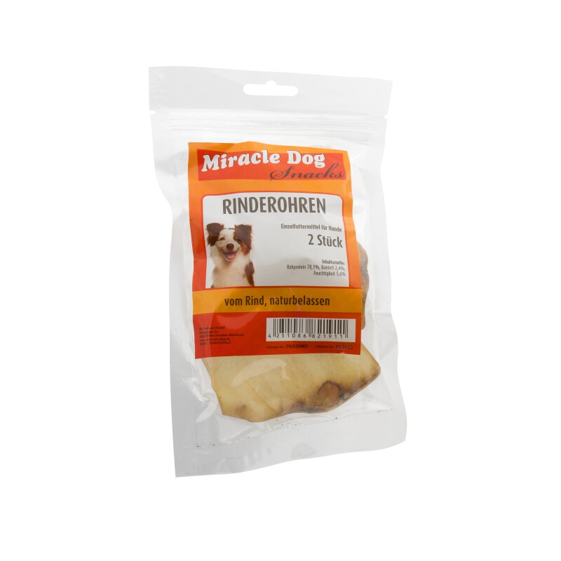Miracle Dog Rinderohren groß 20 x 2St