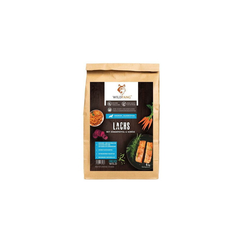 Wildfang ® Junior Trockenfutter mit Lachs 6 kg