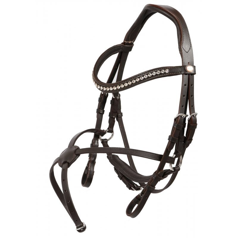 Hans Melzer Horse Equipment Hans Melzer Trense Calgary mexikanisches Reithalfter braun/silber Pony