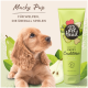 Mucky Pup Puppy Conditioner von Pet Head, mit einer grünen Tube mit Birne und Kamille, entworfen für verspielte Welpen.