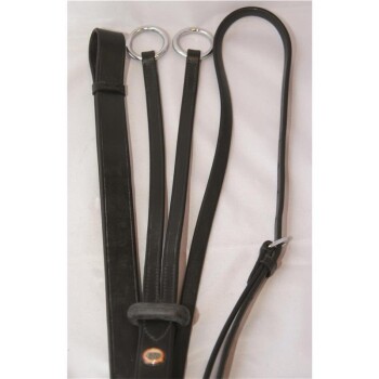 Hans Melzer Martingal schwarz/silber WB EXTRA (KB-Kaltblut)