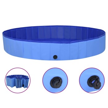 Hunde-Pool blau 2 m, 30 cm