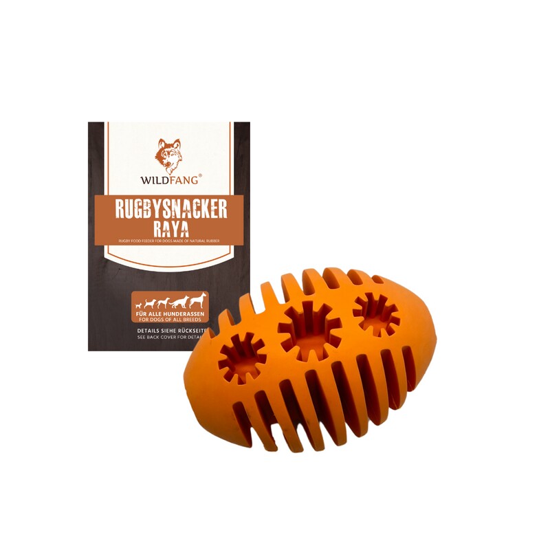 Wildfang Naturkautschuk Hundespielzeug - Rugbysnacker "Raya"
