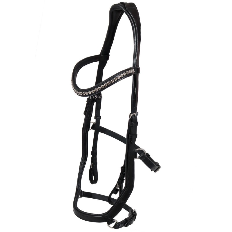 Hans Melzer Horse Equipment Hans Melzer Trense Tokio schwarz/silber VB/ COB (Vollblut)
