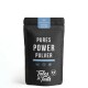 Schwarze Verpackung des Tales & Tails Pure Power Powder MSM Ergänzungsmittels für Hunde und Katzen mit blauem und weißem Text.
