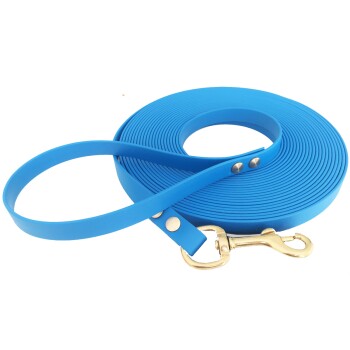 ab 35 kg Biothane Schleppleine hellblau 20 m