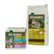Emballage de nourriture pour animaux Real Nature Wilderness : sac de 2,5 kg "True Country" avec image de chat et de poisson, plus un pack de 4 portions de 100g.