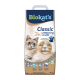 Biokat's Classic 3in1 Katzenstreu-Beutel mit Foto einer blauäugigen Katze, Text 'attracting & care' und 40-Tage-Symbol.