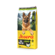 Josera proteinreiches Hundefutter für erwachsene Hunde mit Huhn, deutsche Qualität, geeignet für alle Größen, mit einem Deutschen Schäferhund auf der Verpackung.