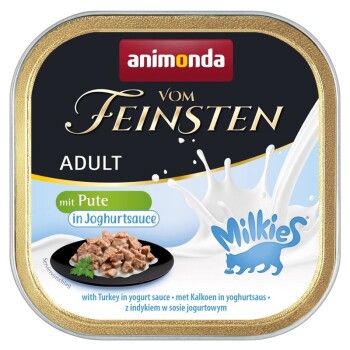Vom Feinsten Adult Milkies 32 x 100 g Dinde, en sauce au yaourt