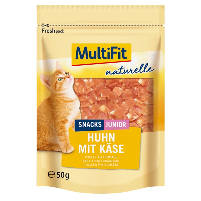 MultiFit naturelle kip en kaas Junior 4 x 50 g