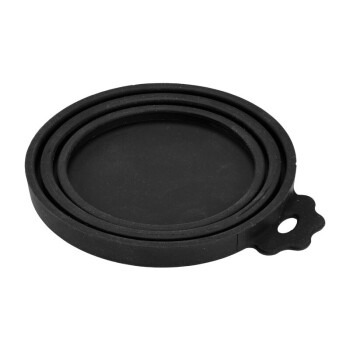 silicone can lid black