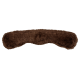 Eine plüschige, braune Haustierdecke mit einer weichen, fellartigen Textur, die für Komfort und Wärme für Haustiere entworfen wurde.