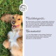 Ein flauschiger Hund und eine verspielte Katze bewerben BARF-ÖL und zeigen die hochwertigen natürlichen Zutaten und die Vorteile von Omega 3-6-9.