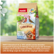 Tüte PANTO Premium Erdnussbruch Vogelfutter mit Bildern von Vögeln und Text, der das natürliche, energiereiche Produkt für Wildvögel hervorhebt.