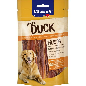 Vitakraft Entenbrustfiletstreifen Snack Hund 80 g