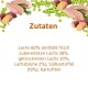 Futtermittel-Zutatenetikett 'Zutaten': Lachs 60%, Süßkartoffel 19%, Kartoffeln.