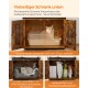 Ein vielseitiger Haustierschrank mit einer Katze in einer Katzentoilette, mit Text, der die Verwendung als Katzentoilettenschrank, Katzenhaus oder Aufbewahrungseinheit hervorhebt.