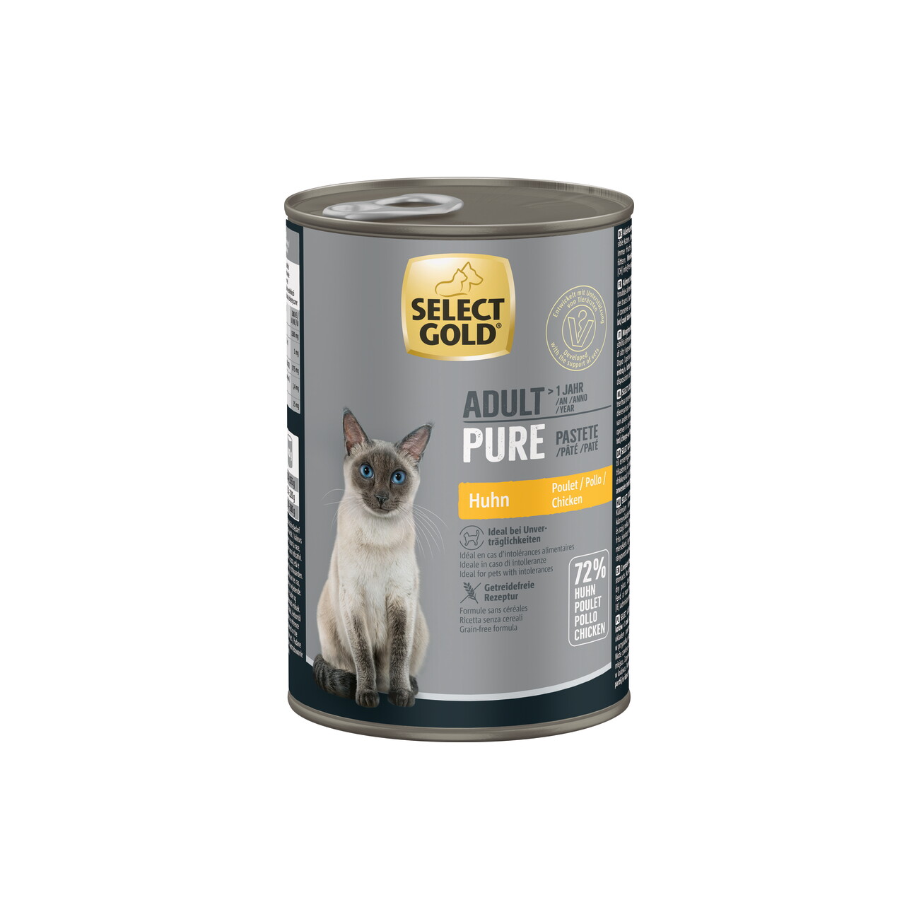 SELECT GOLD Pure Adult Paté Huhn 6x400 g
