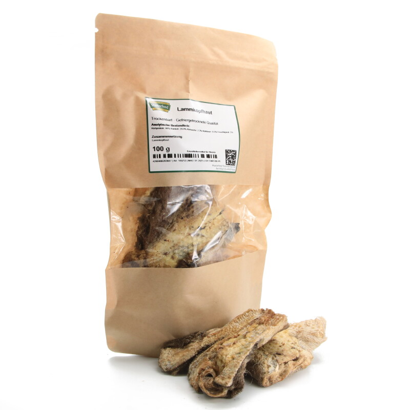 Masterfeed Trockenbarf Lammhaut 150 g