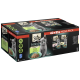Sheba-Kitten-Mega-Pack mit einem grauen Kätzchen neben einer Schüssel mit Nassfutter, mit Verpackung, die "40 x 85g MEGA-PACK" und Produktdetails zeigt.