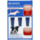 Blaue BIO SCHUTZ Protect Line PHI Haustierbox mit drei Applikatorröhrchen, Hundefotos und Aufschrift Auch für junge Tiere.